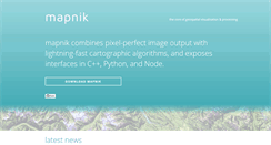 Desktop Screenshot of mapnik.org