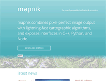 Tablet Screenshot of mapnik.org